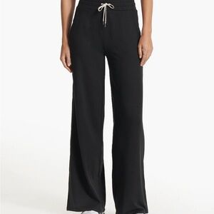 Cozy Black Wide-Leg Pants